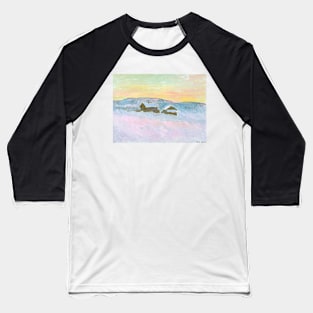 Landscape of Norway - The Blue Houses by Claude Monet Baseball T-Shirt